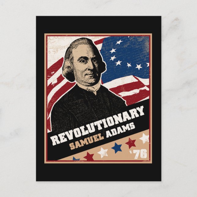 Carte postale révolutionnaire Samuel Adams (Devant)