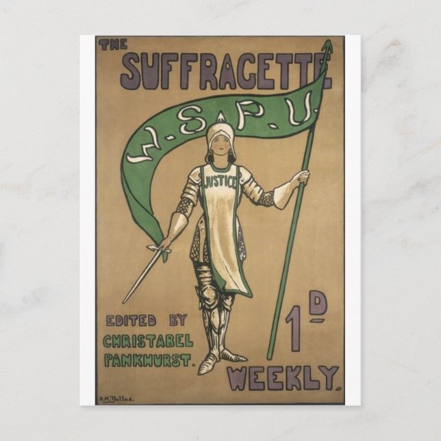 Carte Postale Revue Suffragette (Devant)