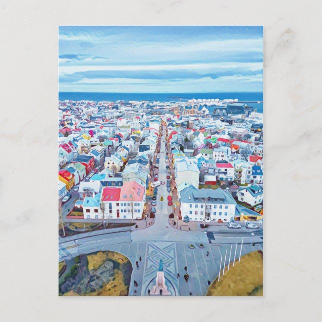 Carte Postale Reykjavík, Islande (Devant)