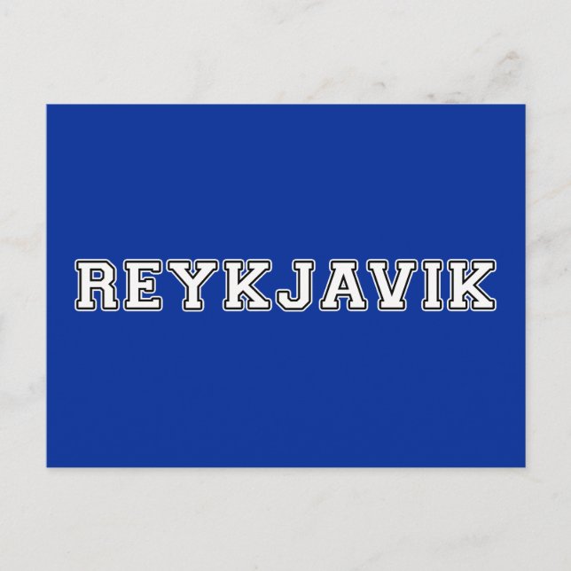 Carte Postale Reykjavik Islande (Devant)
