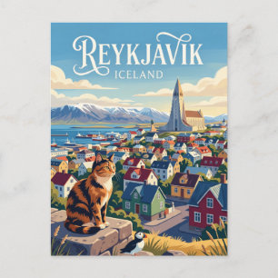 Carte Postale Reykjavik Islande