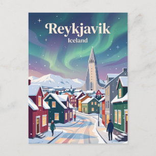 Carte Postale Reykjavik Islande