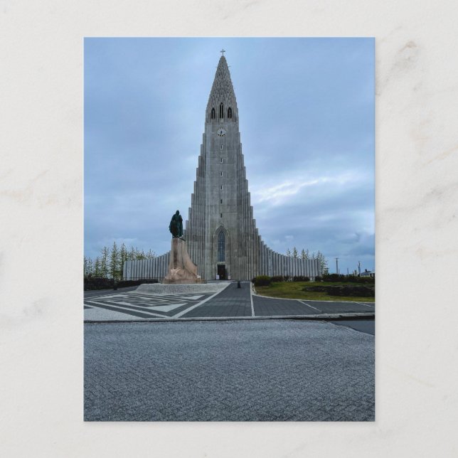 Carte Postale Reykjavik Islande Cathédrale de Hallgrimskirkja (Devant)