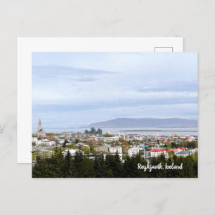 Carte Postale Reykjavik Islande Cityscape