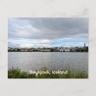 Carte Postale Reykjavik Islande Vue de Tjornin Personnaliser