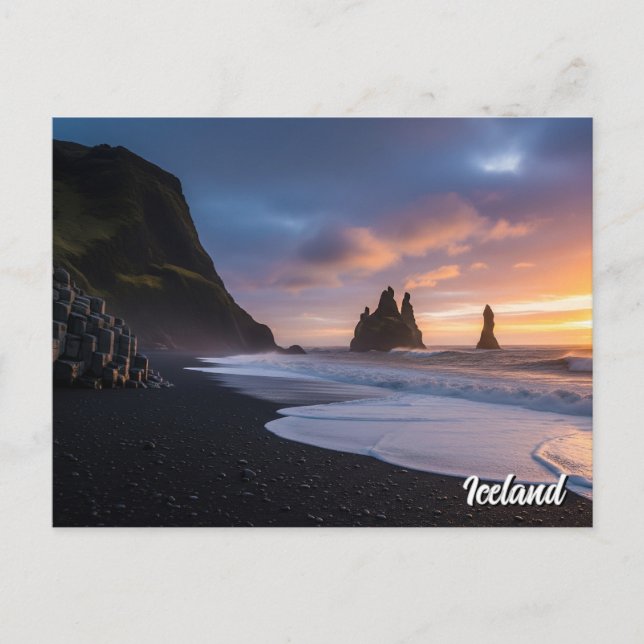 Carte Postale Reynisdrangar Islande Travel (Devant)