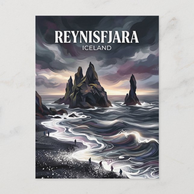Carte Postale Reynisfjara Islande (Devant)