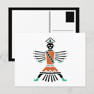 Carte Postale rez couteau guerrier