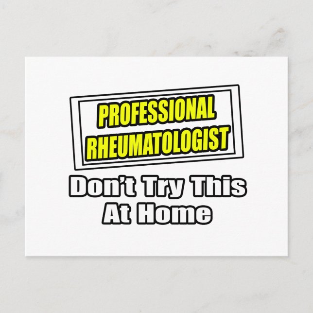 Carte Postale Rheumatologue professionnel .. Plaisanterie (Devant)