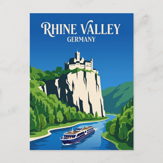 Carte Postale Rhin Allemagne (Devant)