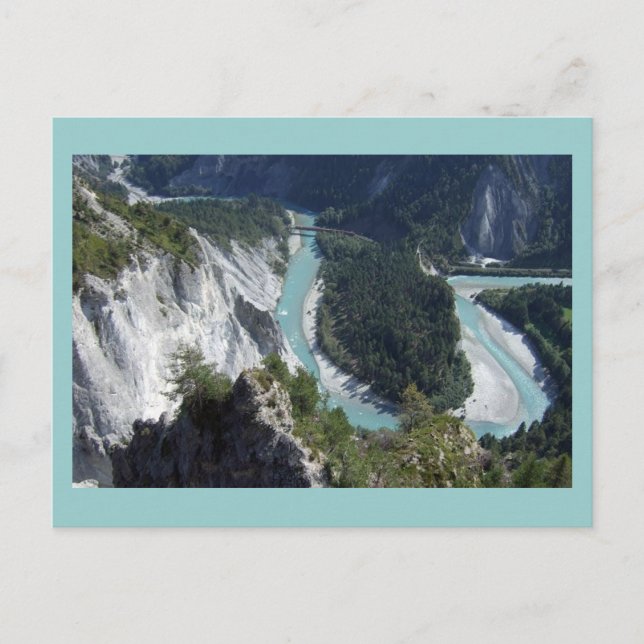 Carte Postale Rhin dans la gorge, Graubünden (Devant)