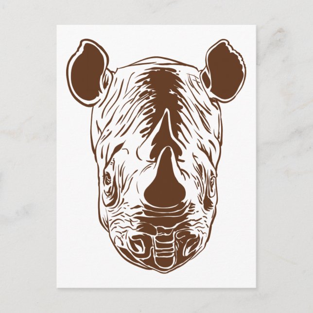 Carte Postale Rhino (Devant)