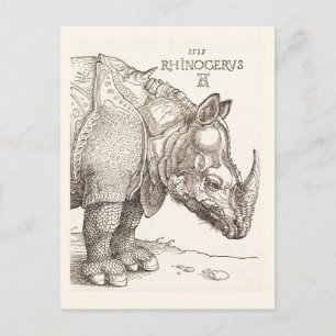 Carte postale Rhinoceros vintage