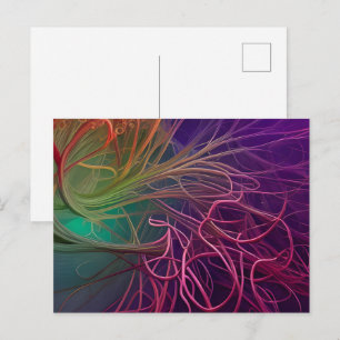 Carte Postale Rhizomes arc-en-ciel