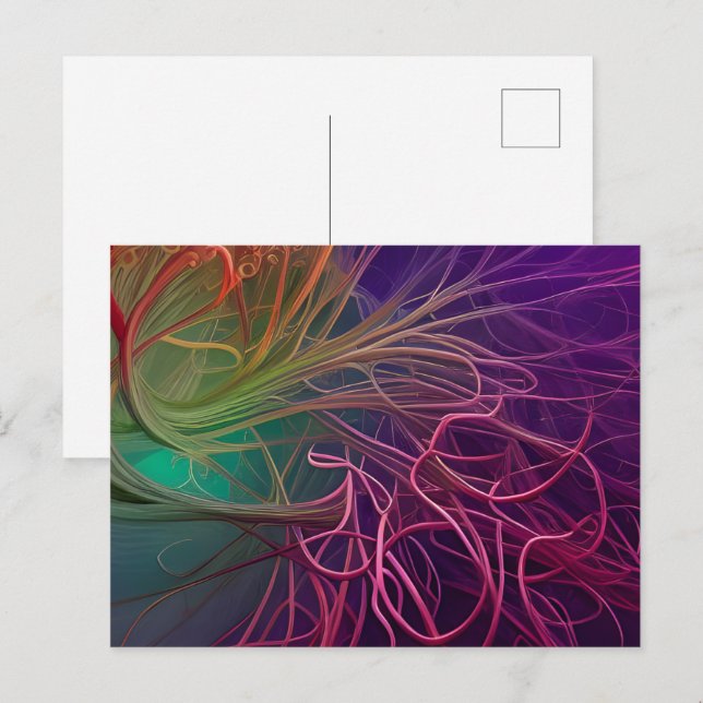 Carte Postale Rhizomes arc-en-ciel (Devant / Derrière)