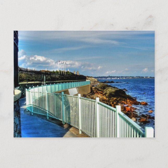 Carte Postale Rhode Island, Newport Cliff Walk - (Devant)