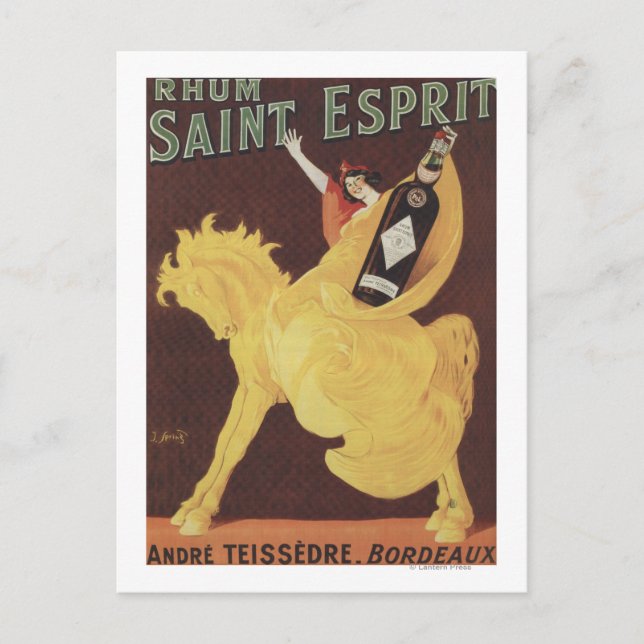 Carte Postale Rhum Saint Esprit - Andre Teissedre Promo (Devant)
