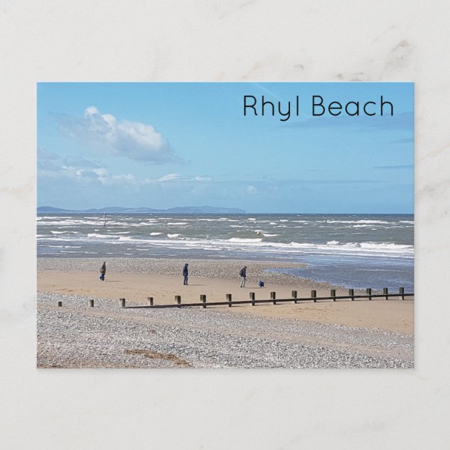 Carte Postale Rhyl Beach (Devant)