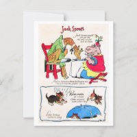 Rhyme de la crèche - Jack Spratt, pluie de pluie, 
