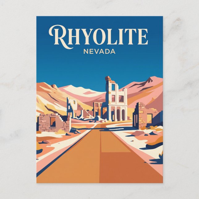 Carte Postale Rhyolite États-Unis (Devant)