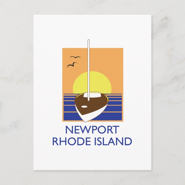 CARTE POSTALE RI NEWPORT (Devant)