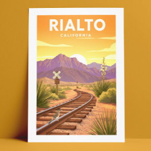 Carte Postale Rialto vintage Californie