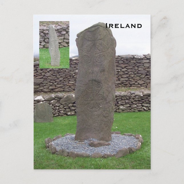 Carte Postale Riasc Stone, Kerry, Irlande (Devant)