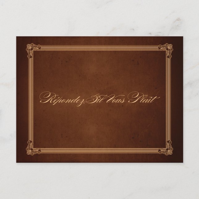 Carte postale Rich mariage Brown poster vintage RS (Devant)