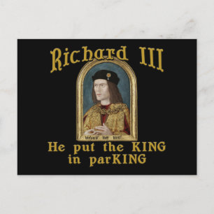 Carte Postale Richard III a mis le roi dans le t-shirt ParKING
