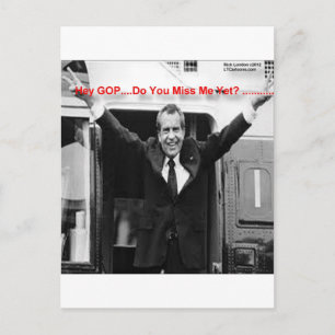 Carte Postale Richard Nixon "Vous m'avez déjà regretté ?" Cadeau