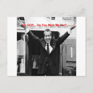 Carte Postale Richard Nixon "Vous m'avez déjà regretté?" Cadeaux