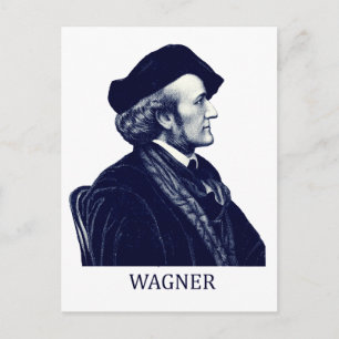 Carte Postale Richard Wagner, bleu