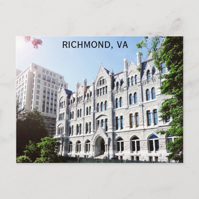 Carte Postale Richmond Virginia Old City Hall Photo Voyage (Devant)