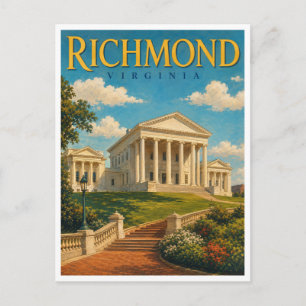 Carte Postale Richmond Virginie Capitole de l'État GeoSaga