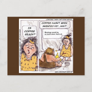 Carte Postale Rick London Café Préhistorique Bande Dessinée Drôl