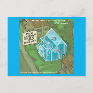 Carte Postale Rick London Maison Inondée À Vendre Comic