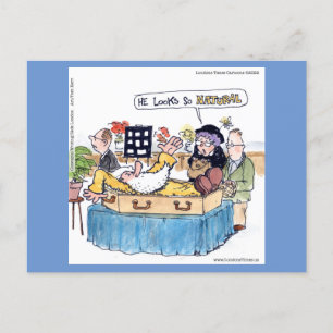 Carte Postale Rick London Old Hippie Funeral Funny Comique