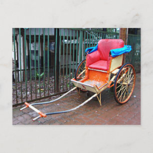 Carte Postale Rickshaw tiré à la main à Calcutta (Calcutta), Ind