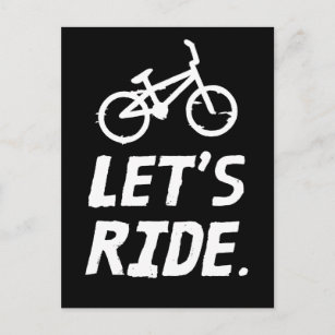 Carte Postale Ride City et Mountain Cyclist Humour