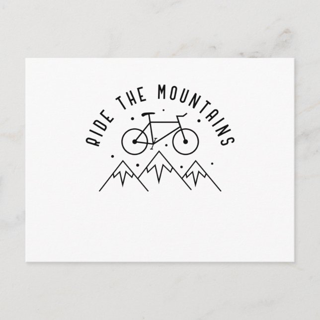 Carte Postale Ride the Mountains (Devant)