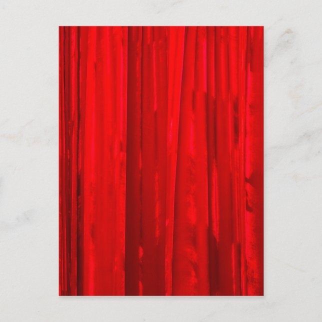 Carte Postale Rideau rouge (Devant)
