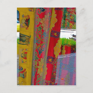Carte Postale Rideaux de temple portable