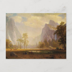 Carte Postale Rider au lac dans Canyon Peinture