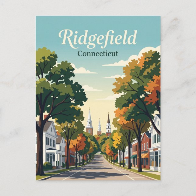 Carte Postale Ridgefield Connecticut (Devant)