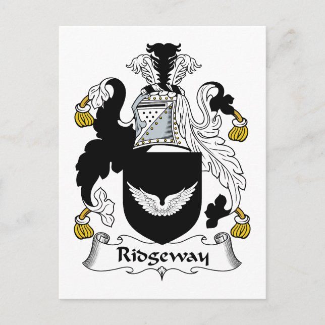 Carte Postale Ridgeway Family Crest (Devant)