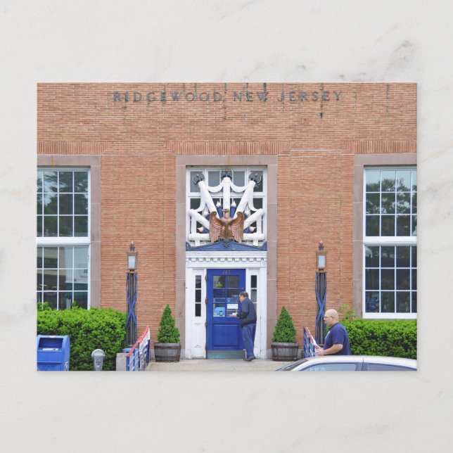 Carte Postale Ridgewood, bureau de poste de NJ (Devant)