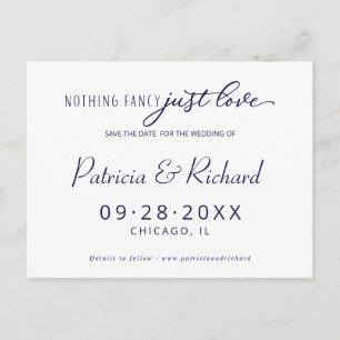 Carte Postale Rien de Fantastique Juste l'Amour Mariage Enregist