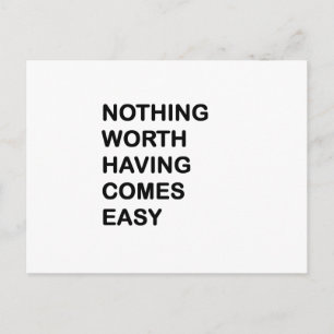 Carte Postale Rien Ne Vaut D'Être Venu Facile