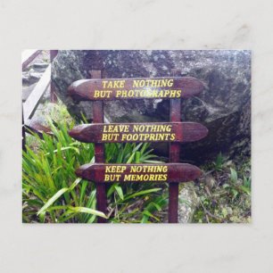 Carte Postale rien que des empreintes