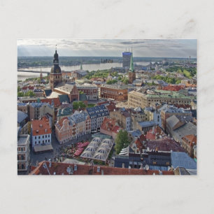 Carte Postale Riga, Lettonie, photo du paysage urbain,
